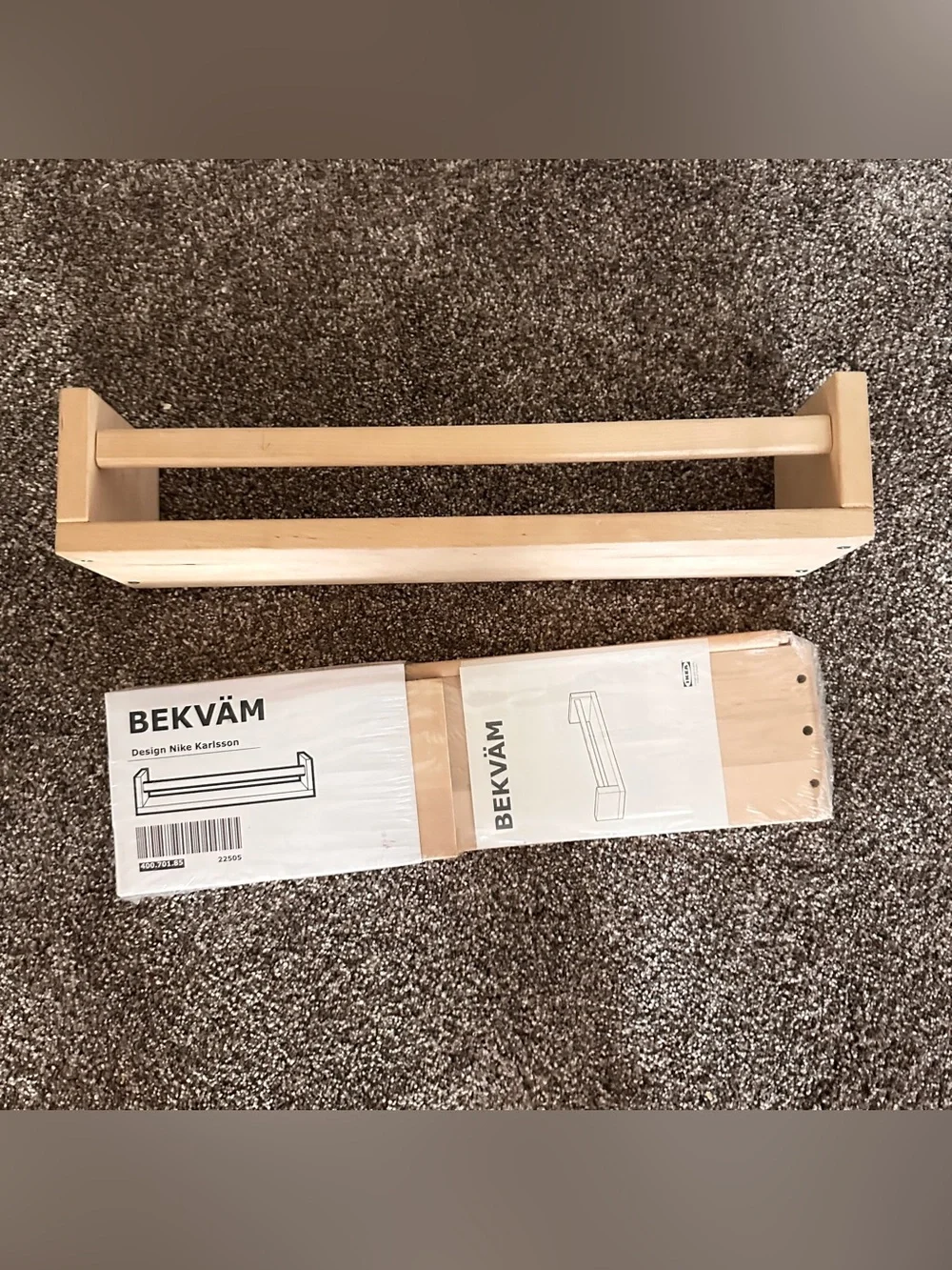 Lot of 2 ikea bekvam shelves spice racks